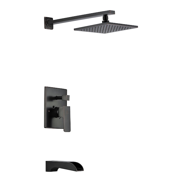 Anzzi Mezzo 1-Handle 1-Spray Tub and Shower Faucet in Oil Rubbed Bronze SH-AZ039 - main